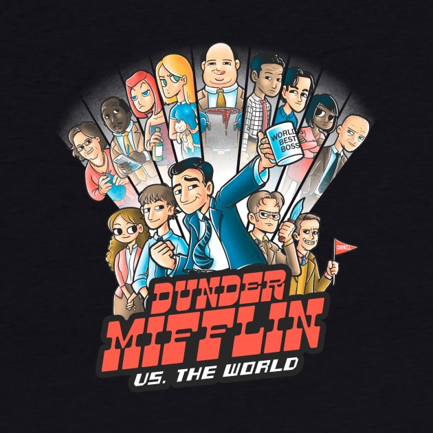 Dunder Mifflin vs the world by Cromanart